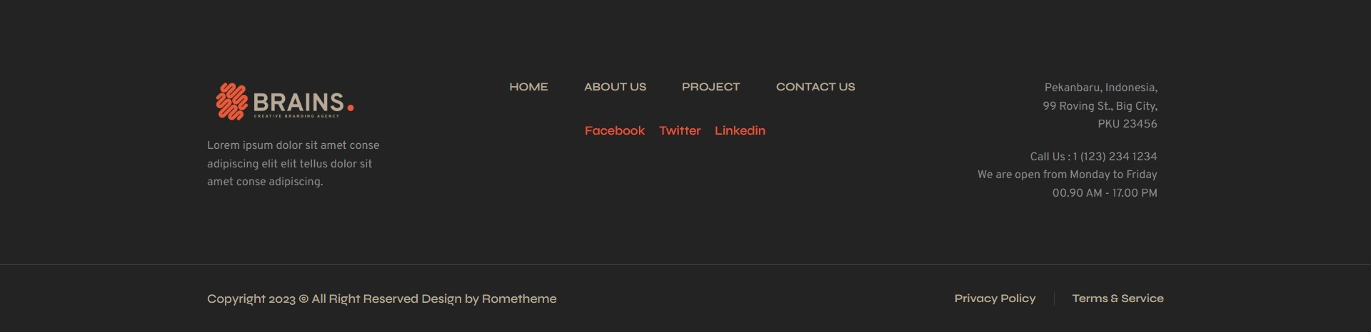 Footer - Brains
